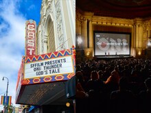 アニメ「ONI ～ 神々山のおなり」プレミア上映会の様子。