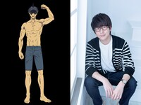 左からサメの魔人、花江夏樹。