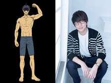 左からサメの魔人、花江夏樹。