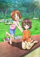 「西住みほ＆西住まほ 10 years Memory」の発売に先がけて公開された、10年前のみほとまほをイメージした描き下ろしイラスト。