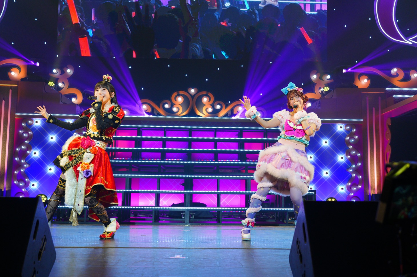 「アイカツ！シリーズ 10th Thanks Party ＜1st month＞」ライブパートの様子。