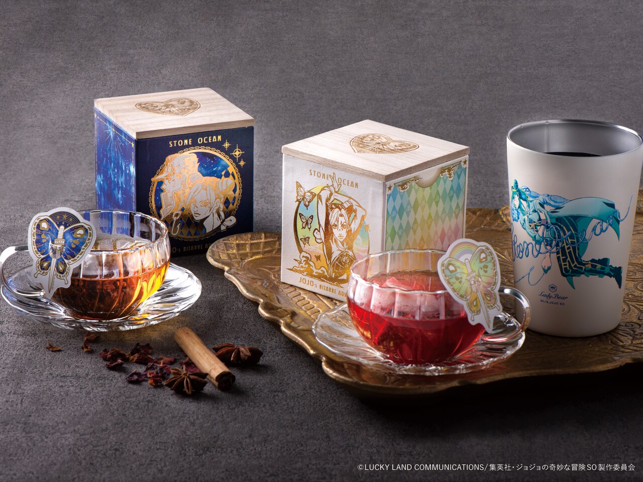 「ジョジョの奇妙な冒険」6部のブレンドティー、徐倫＆ストーン・フリーのタンブラー