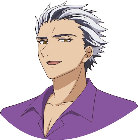 ナベリウス(CV:諏訪部順一)
マルバスと同じ大悪魔。崩国の十三災。貴族のお嬢様・ダイアナと契約を交わしている。マルバスとは腐れ縁で、彼と同じく人にも化けられる。人に化けているときは人間にも姿が見えている。(c)星野真・小学館/「ノケモノたちの夜」製作委員会