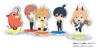 「チェンソーマンばかうけ 最強のパン風味」発売記念キャンペーンで当たるアクリルスタンドセット。