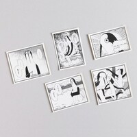 「クジマ歌えば家ほろろ」のステッカー5枚セット。