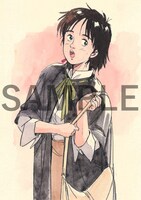 1週目に配布される入場者プレゼントのうちの1枚となる、貞本義行が手がけたイメージボード。