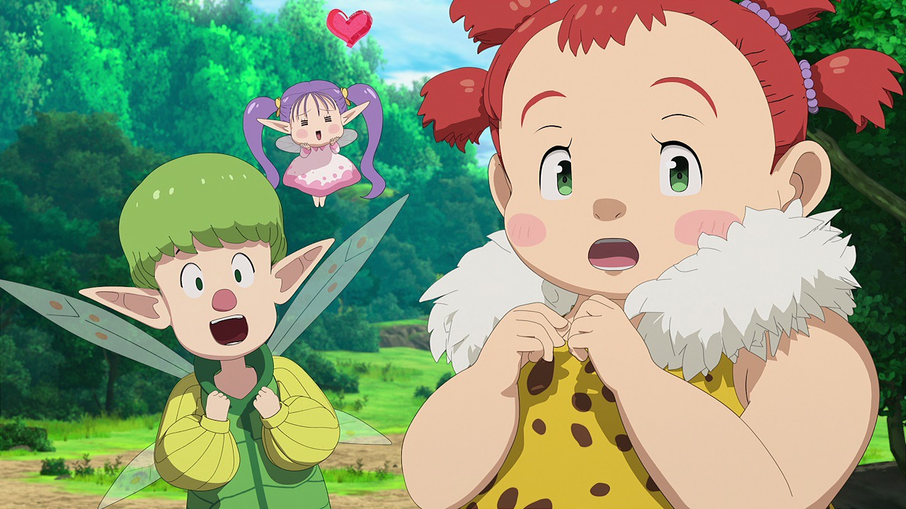 アニメ映画「七つの大罪 怨嗟のエジンバラ」より、左からタイロン、クルミル、ミニカ。