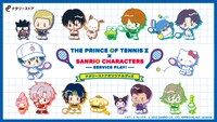 TVアニメ「テニスの王子様」とサンリオキャラクターズとのコラボグッズビジュアル。(c)ＫＴ／Ｓ・Ｎ・ＳＴＰ　(c)2022 SANEIO CO.,LTD. APPROVAL NO. L634436