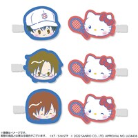 「新テニスの王子様×サンリオキャラクターズ-SERVICE PLAY！- ヘアクリップ 青春学園中等部」 (c)ＫＴ／Ｓ・Ｎ・ＳＴＰ　(c)2022 SANEIO CO.,LTD. APPROVAL NO. L634436