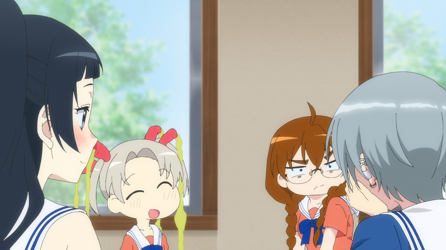 アニメ「4人はそれぞれウソをつく」第1話の先行カット。