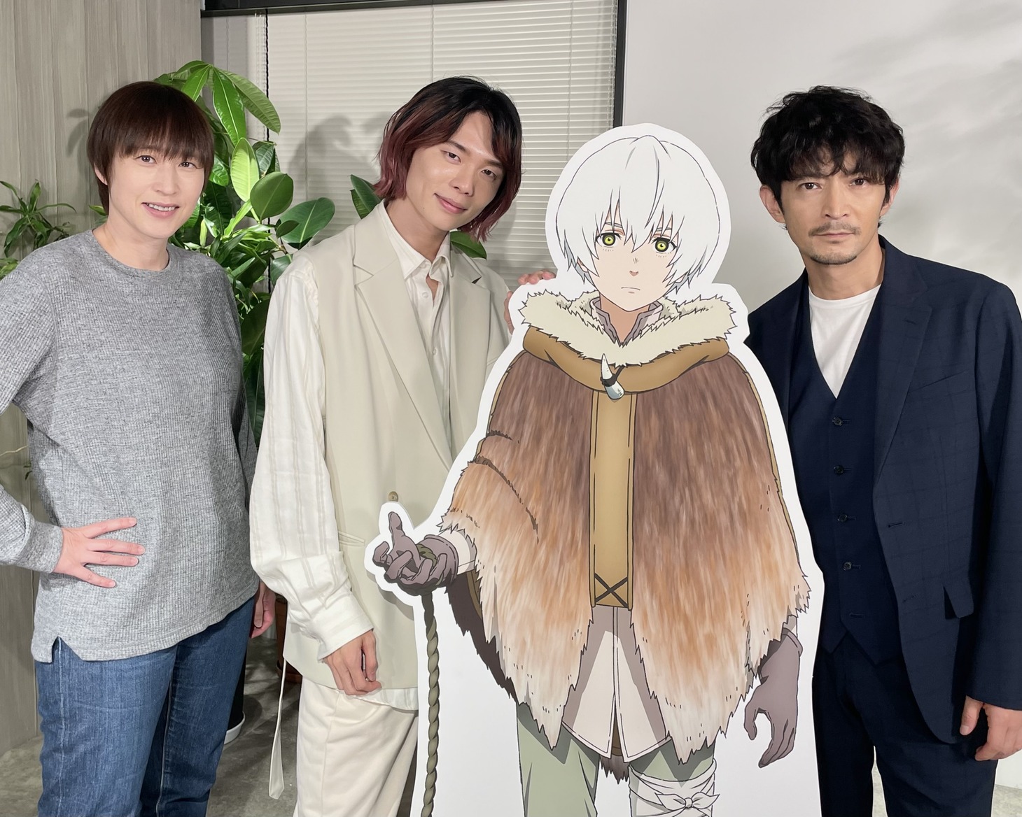 左から斎賀みつき、川島零士、津田健次郎。