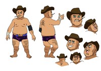 ハリウッドザフクシャチョウの設定画。