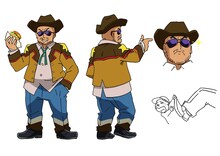 ハリウッドザコシショウが声を当てる「ハリウッドザフクシャチョウ」。