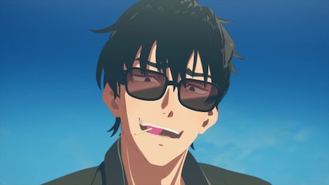 ニコラス・D・ウルフウッド（CV：細谷佳正）。ノーマンズランドの砂漠でヴァッシュ一向と出会った葬儀屋。関西弁で明るくギャグを飛ばすその背には、巨大な十字架“パニッシャー”を背負っている。卓越した戦闘センスを持っており、ヴァッシュの相棒として旅を共にする。元孤児。