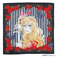 プリントハンカチ「ベルサイユのばら×ANNA SUI オスカル×ストライプローズ」