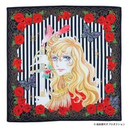 プリントハンカチ「ベルサイユのばら×ANNA SUI オスカル×ストライプローズ」