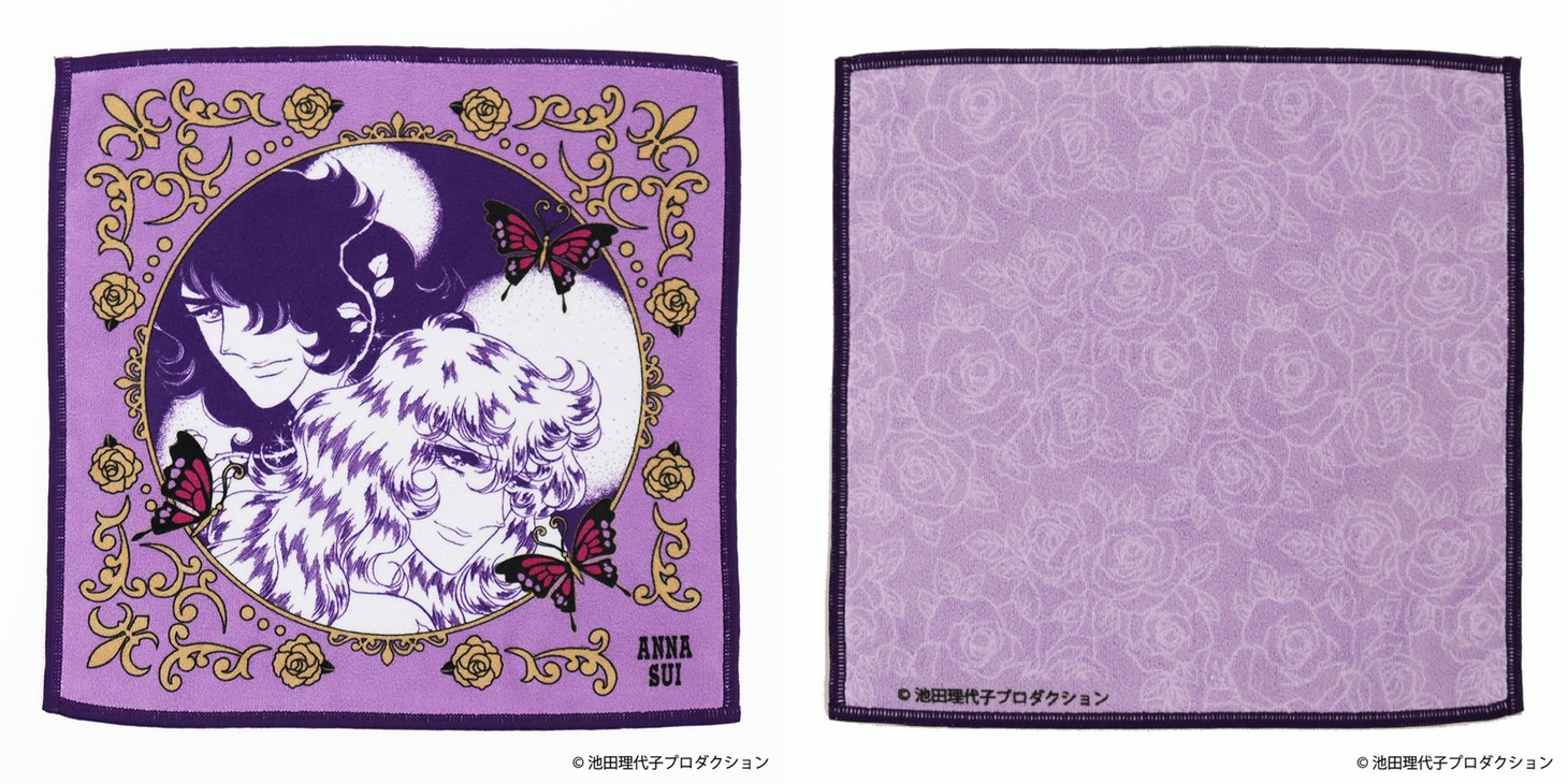 スマホ拭きハンカチ「ベルサイユのばら×ANNA SUI オスカル＆アンドレ」
