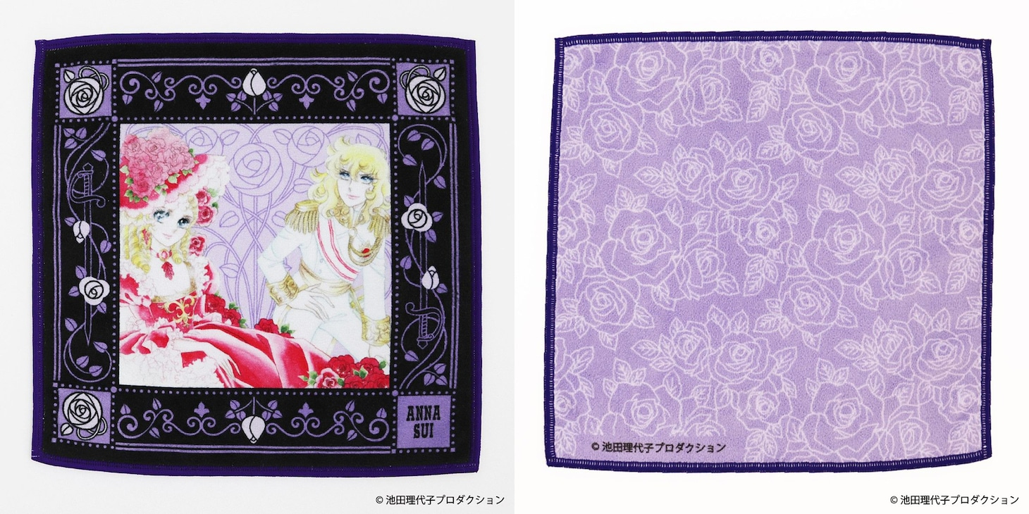 スマホ拭きハンカチ「ベルサイユのばら×ANNA SUI オスカル＆アントワネット」