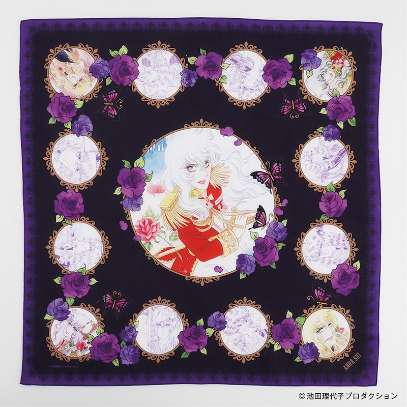 プリントハンカチ「ベルサイユのばら×ANNA SUI オスカル」