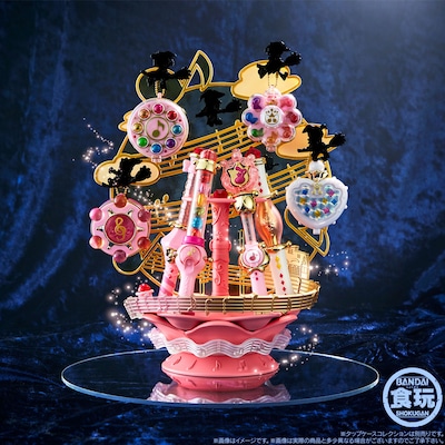 「おジャ魔女どれみ マジカルスタンド」の使用イメージ。「タップケースコレクション」4種は別売り。