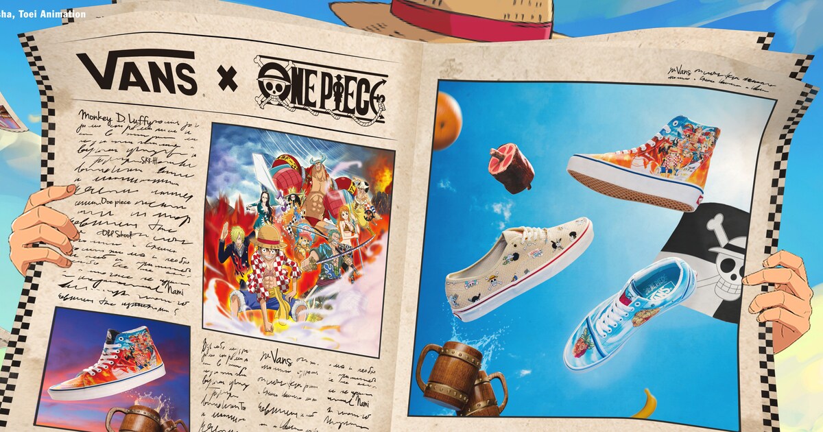 ONE PIECE」とVANSが初コラボ、ルフィたちの冒険をたどるコレクション 
