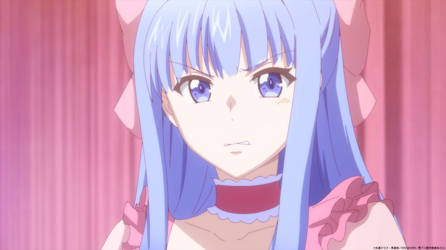 「悪役令嬢なのでラスボスを飼ってみました」第二幕開幕PVより。 (c)永瀬さらさ・紫真依／KADOKAWA／悪ラス製作委員会2022