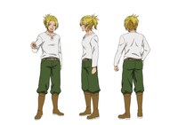 ジークフリート（CV：内田雄馬）竜狩りの異名を持つ冒険者。仲間との魔王軍討伐に失敗してしまったことをきっかけに、近頃は酒浸りの日々を送っている。朝陽がピンチの時には、本来の実力を発揮することも。 (c)2023 このえ・田口ケンジ/小学館/「異世界 ワンターンキル姉さん」製作委員会