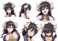 キルマリア（CV：小清水亜美）。火と闇の属性を持つ魔王六将のひとり。強大な魔力で、真夜とも互角に戦うことができる。元々は冷酷な魔族として有名だったが、朝陽にかばってもらったことをきっかけに、軍場姉弟に興味を持つようになる。 (c)2023 このえ・田口ケンジ/小学館/「異世界 ワンターンキル姉さん」製作委員会