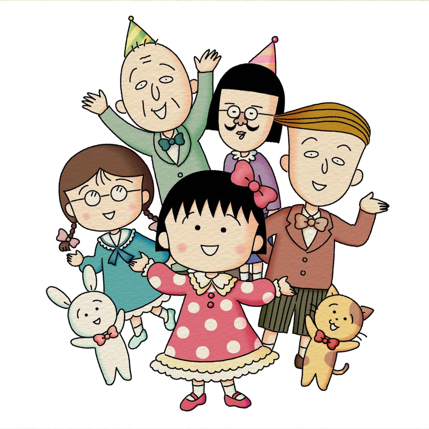 「ちびまる子ちゃん」18巻発売記念特設サイトのオープンにあたり、描き下ろされたキービジュアル。 (c)さくらプロダクション