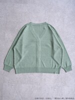 「夏目友人帳 ジャガードニットカーディガン」グリーン