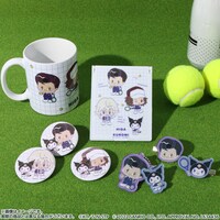 「新テニスの王子様×サンリオキャラクターズ -SERVICE PLAY！-」比嘉×クロミのグッズ。