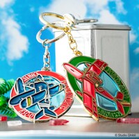 「紅の豚 ステンドグラスキーリング」。左からカーチス、サボイア。