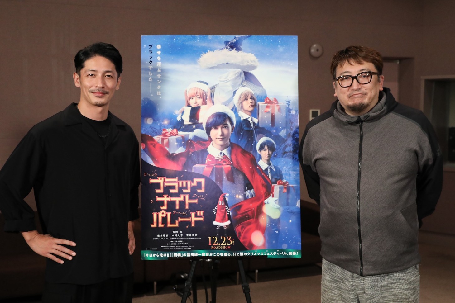 玉木宏（左）と福田雄一（右）。