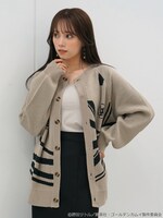「ゴールデンカムイ ジャガードニットカーディガン」着用イメージ