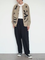 「ゴールデンカムイ ジャガードニットカーディガン」着用イメージ