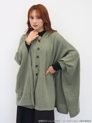 「尾形百之助 イメージ ポンチョカーディガン」着用イメージ