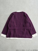 「白石由竹 イメージ リブニットカーディガン」