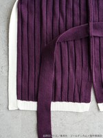 「白石由竹 イメージ リブニットカーディガン」