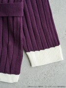 「白石由竹 イメージ リブニットカーディガン」