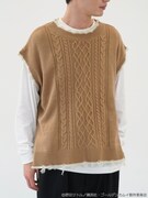 「谷垣源次郎 イメージ 2WAYニットベスト」着用イメージ