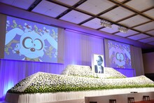 「漫画家 藤子不二雄(A) お別れの会」の様子。