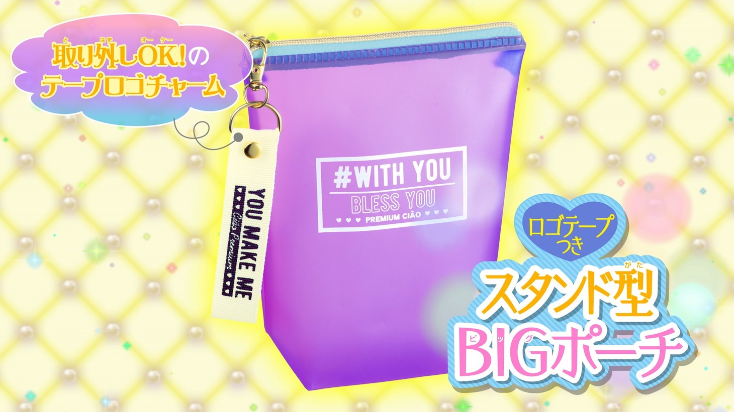 付録の「スタンド型BIGポーチ」。