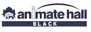 「animate hall BLACK」ロゴ。