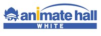 「animate hall WHITE」ロゴ。