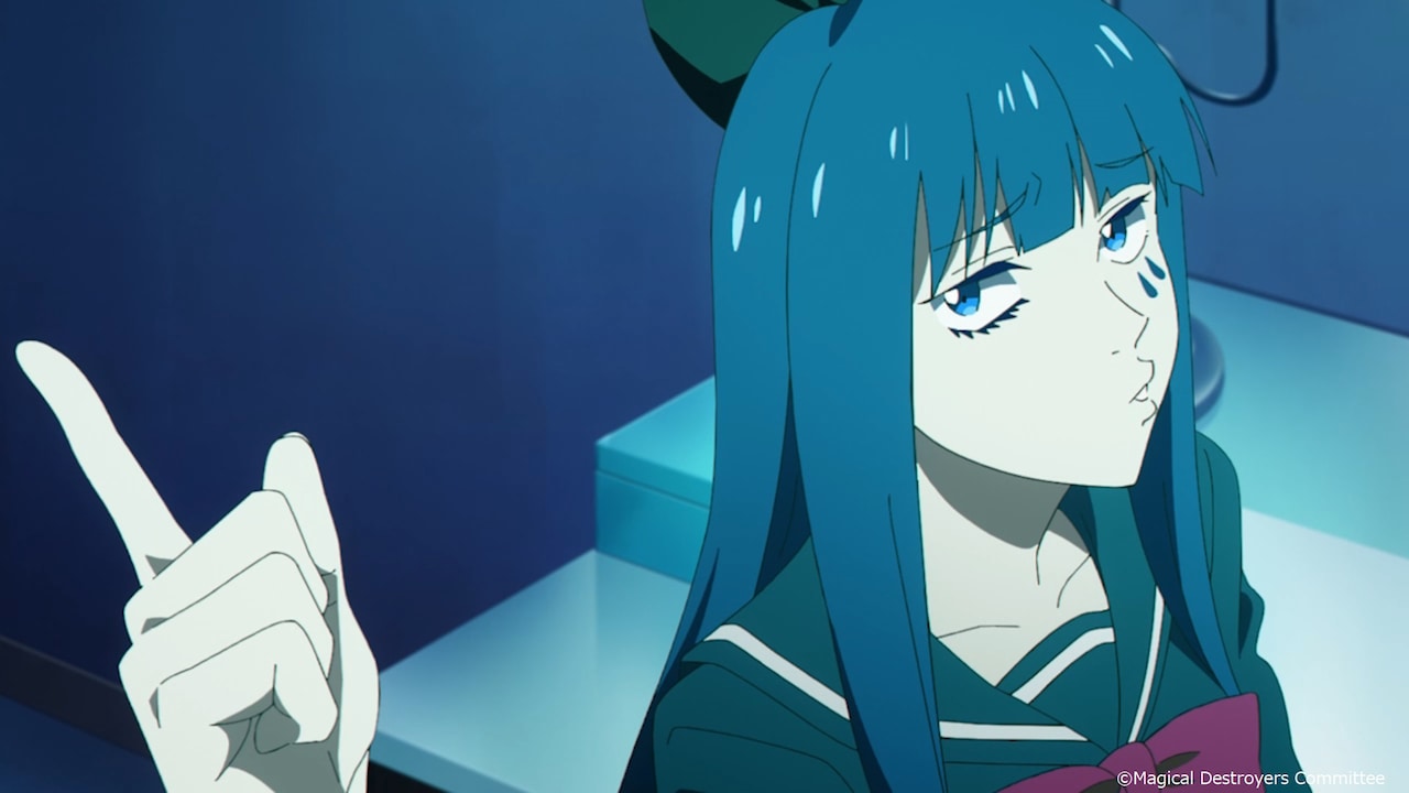 アニメ「魔法少女マジカルデストロイヤーズ」予告SPOT ブルーver.より。(c)Magical Destroyers Committee
