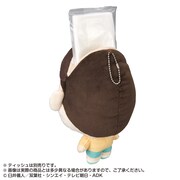 「ハナミズふけば～ボーちゃん！ ポケットティッシュカバーぬい」の使用例。