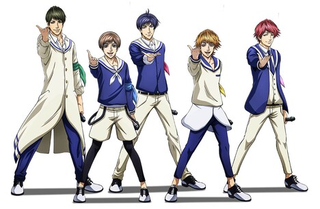 リターンとして用意されたアクリルスタンドキーホルダーのイメージ。