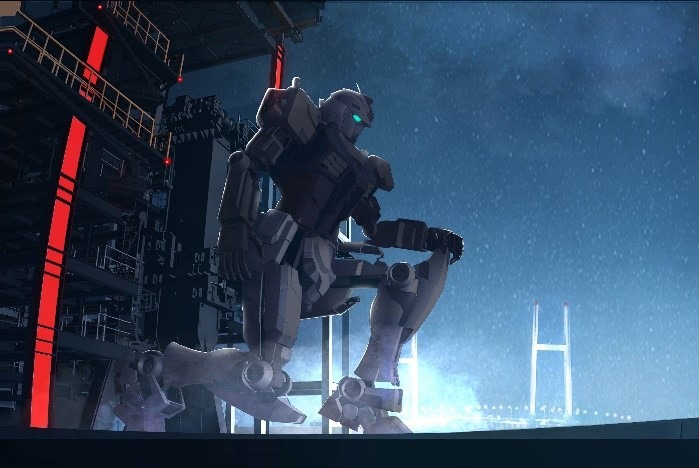冬季特別演出「GFY Winter Illumination 2022 feat. 『機動戦士ガンダム 水星の魔女』」のイメージ画像。 (c)創通・サンライズ