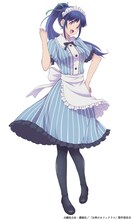 鶴河秋水（CV：鈴代紗弓）。「Familia」の最年少、空手部所属の高校生。天真爛漫で、考えるより先に体が動く元気なアホの娘。調子に乗りすぎて、みんなから怒られることもしばしば……。将来の夢は「正義の味方」。 (c)瀬尾公治・講談社／「女神のカフェテラス」製作委員会