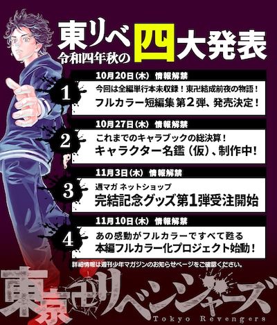 「令和4年秋の 東リベ四大発表」の第4弾情報。